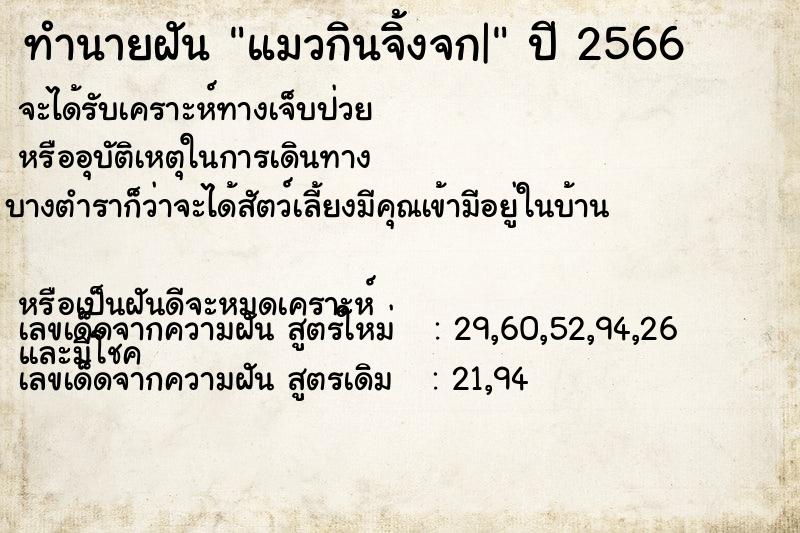 ทำนายฝัน แมวกินจิ้งจก| ทำนายฝัน แมวกินจิ้งจก|